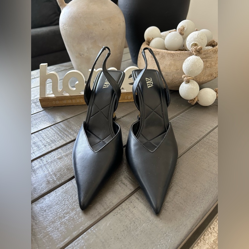 Zara Black Heels Elegant and Sophisticated - Picture 6 of 15